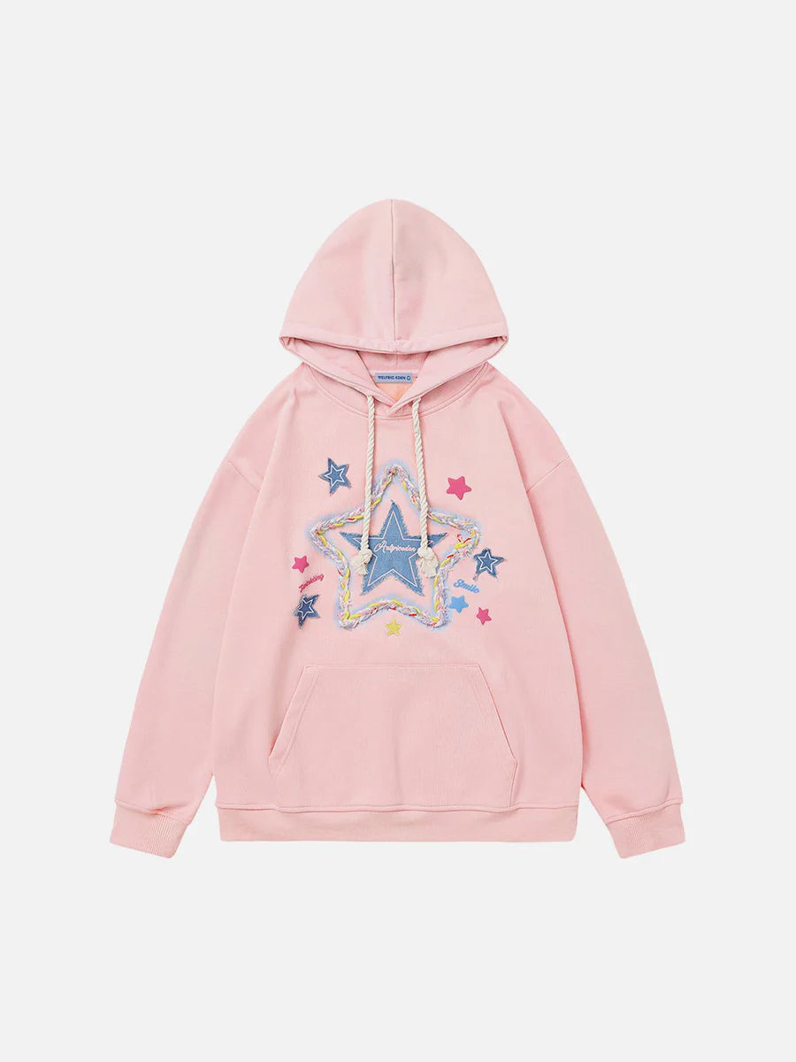 H1 Elegant Starry Luxury Hoodie for Women – Stylish Aelfric Eden with Embroidered Details