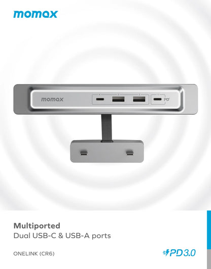 A27 Momax OneLink 4-Port USB Extender for Tesla Model 3/Y – Fast Charging &amp; Seamless Integration