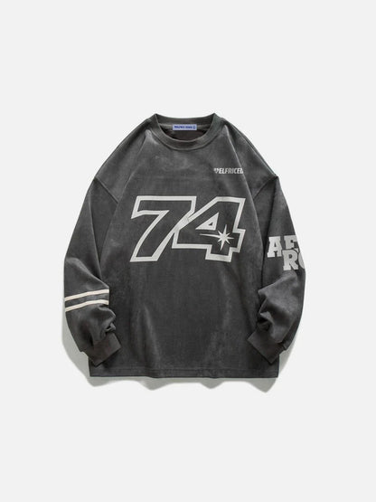 MS4 Comfortable & True-to-Size Fashion for Men-Stylish Aelfric Eden No.74 Lettered Sweatshirt