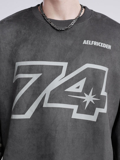 MS4 Comfortable & True-to-Size Fashion for Men-Stylish Aelfric Eden No.74 Lettered Sweatshirt