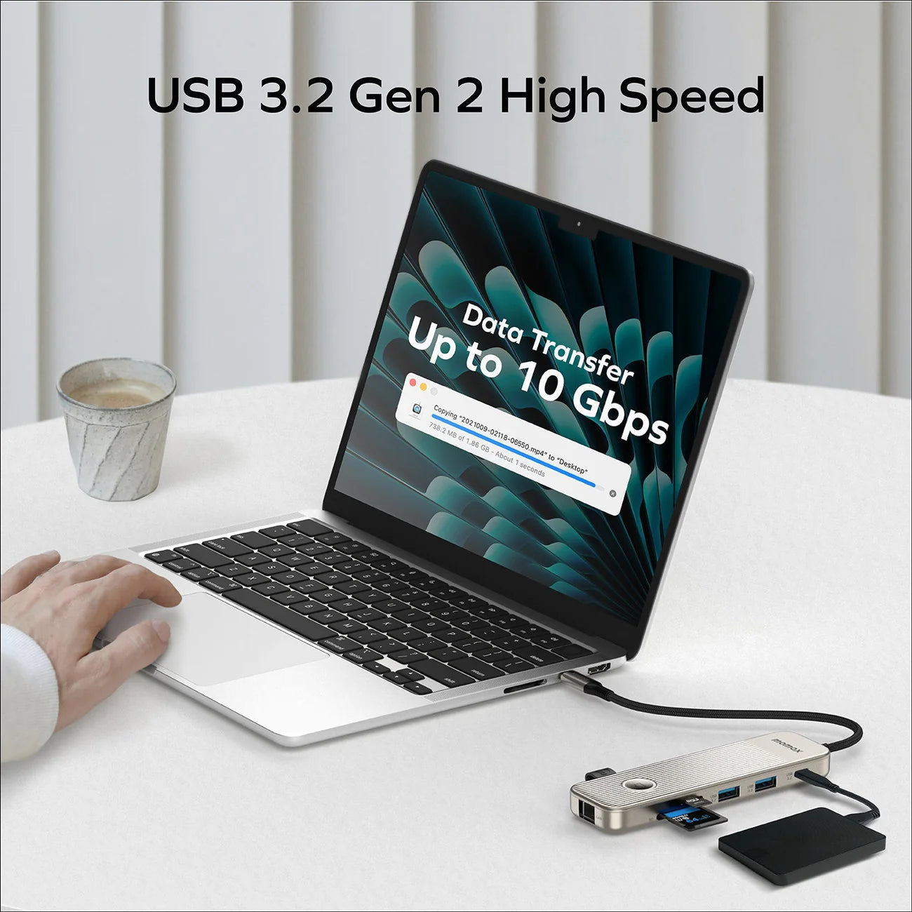 AC24 Momax 1-Link USB-C Hub 9-in-1 | Dual 4K HDMI, 100W PD, 10Gbps USB 3.2, Ethernet &amp; SD/TF – Ultimate Multiport Adapter