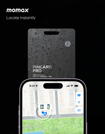 TE6 Momax PinCard Pro: Apple Find My Tracker - Long Battery | Shop Now!