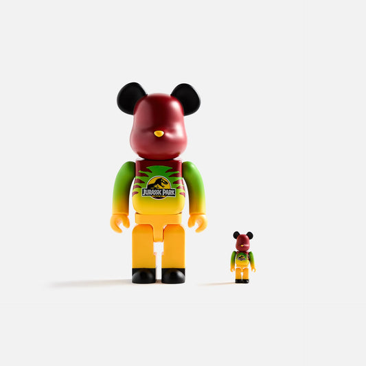 LT5 Jurassic Park BE@RBRICK (100% & 400%): Green & Yellow Set | Medicom Toy