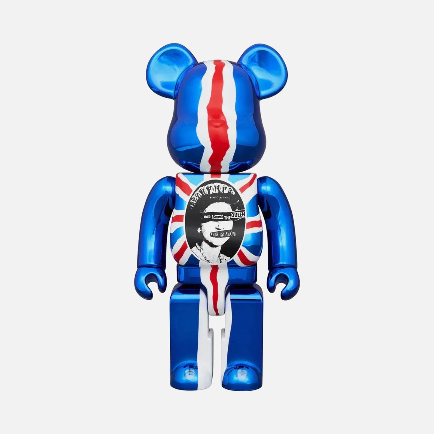 LT6 Sex Pistols "God Save The Queen" BE@RBRICK (1000%): Chrome Icon | Medicom Toy