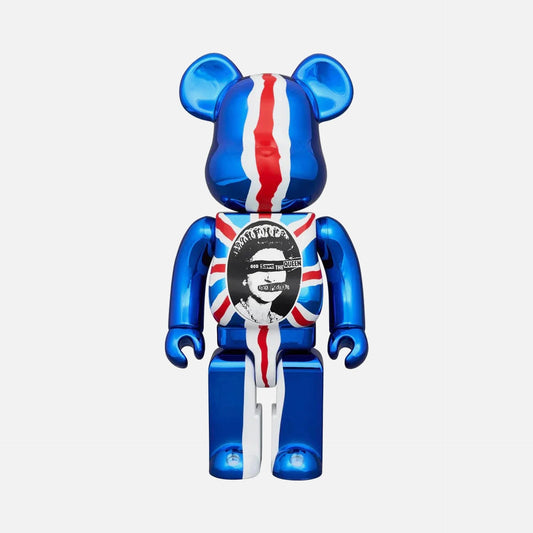 LT6 Sex Pistols "God Save The Queen" BE@RBRICK (1000%): Chrome Icon | Medicom Toy