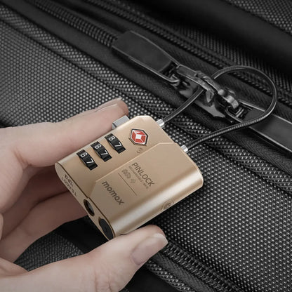 TE8 Momax PinLock: Apple Find My & TSA Lock - Smart Travel Security