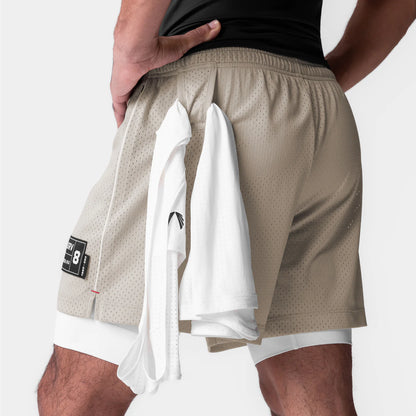 MSh11 Versatile Men’s shorts-Stylish Ion-Mesh 5" Liner Short