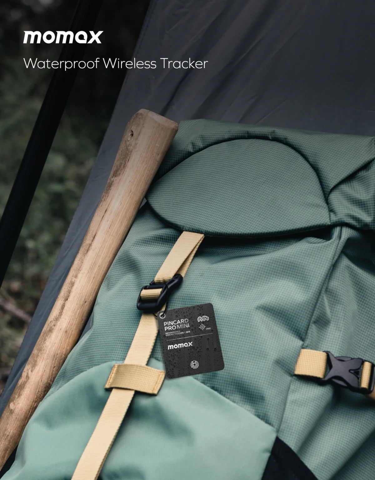 TE7 Momax PinCard Pro Mini: Apple Find My Tracker - Tiny & Powerful