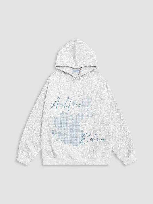 H8 Elegant Starry Luxury Hoodie for Women – Stylish Aelfric Eden Blurring Flower Print Hoodie