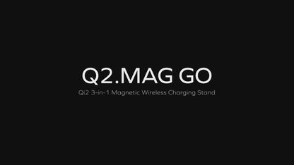 AC9 Momax Q2.Mag 3-in-1 Foldable Qi2 15W Magnetic Wireless Charging Stand